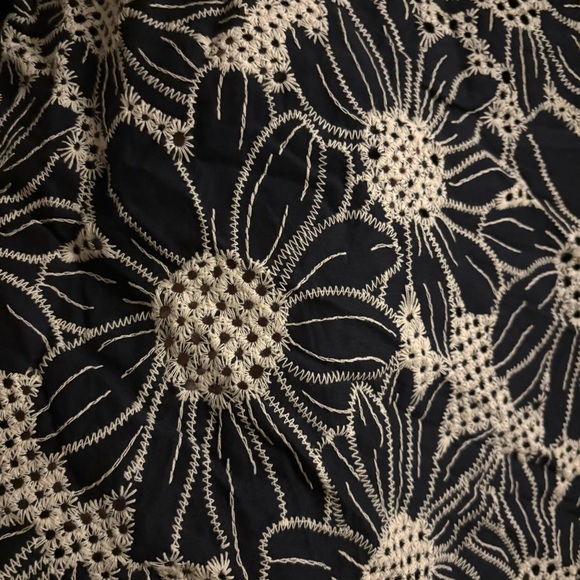 NWOT Floral Lace Women's Top - Navy Blue - Picture 5 of 6